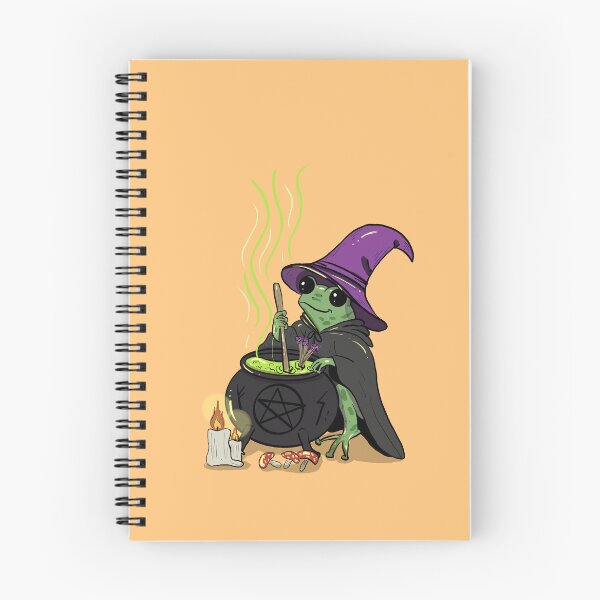Item preview, Frog Witch Brewing Potion designed and sold by DumpsterCreatif.