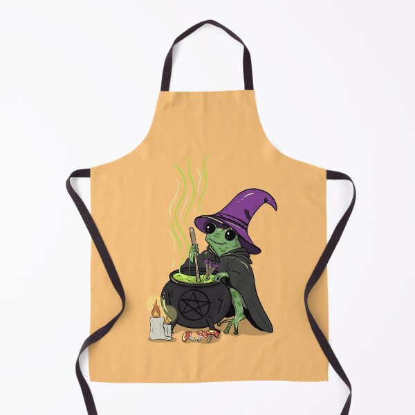Item preview, Frog Witch Brewing Potion designed and sold by DumpsterCreatif.
