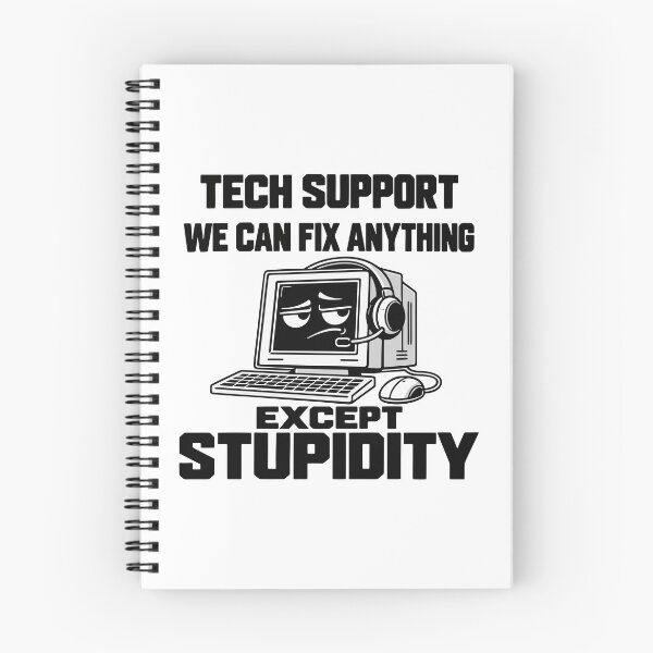 Aperçu de l'œuvre Humour du support technique - On ne peut rien faire contre la bêtise créée et vendue par HandicraftArt.