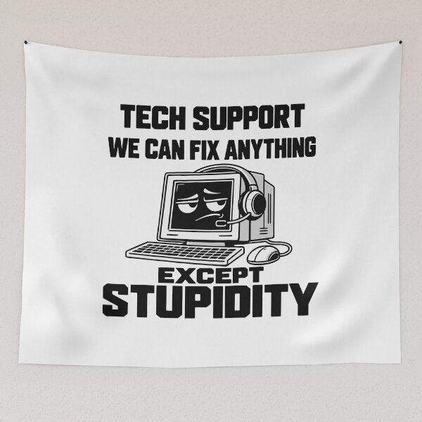 Item preview, Tech support humor - Can't fix stupidity designed and sold by HandicraftArt.