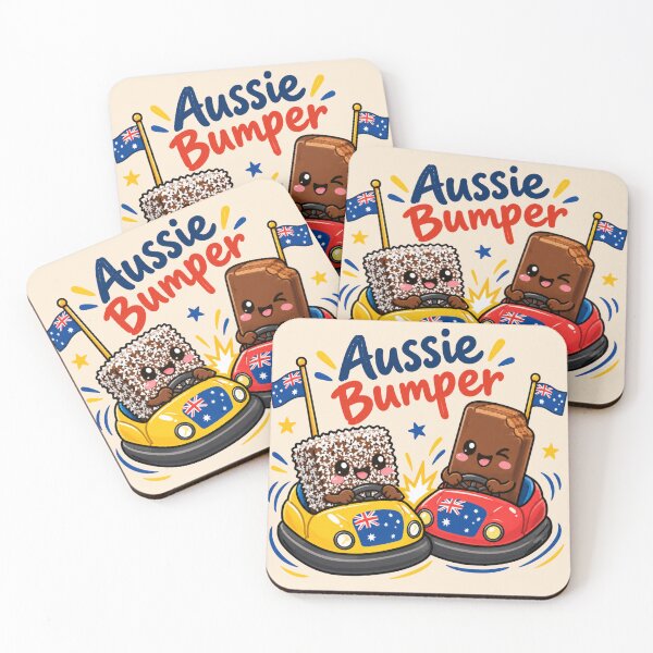 Item preview, Aussie Bumper Lamington Choco Biscuit Cartoon  designed and sold by Yellowriversss.