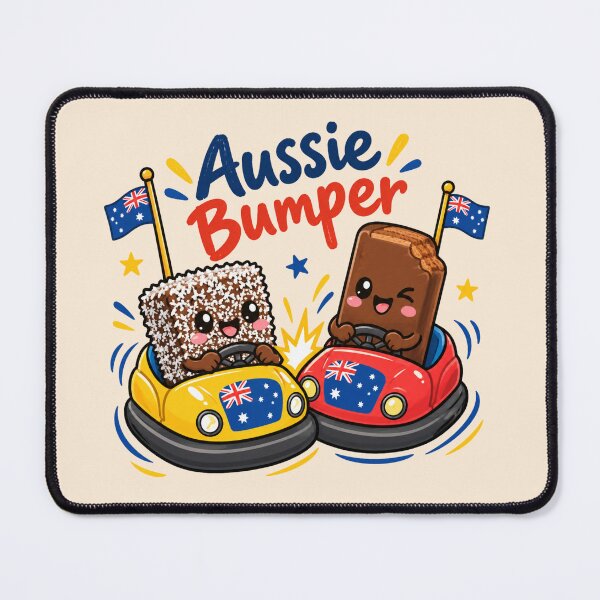 Item preview, Aussie Bumper Lamington Choco Biscuit Cartoon designed and sold by Yellowriversss.