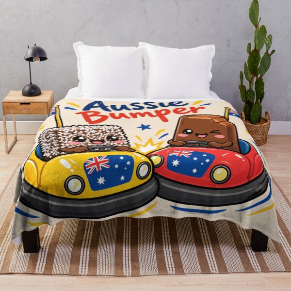 Item preview, Aussie Bumper Lamington Choco Biscuit Cartoon designed and sold by Yellowriversss.