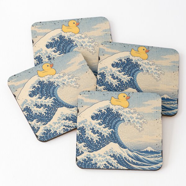 Item preview, Rubber Duck Riding The Great Wave designed and sold by The Mellonaire.