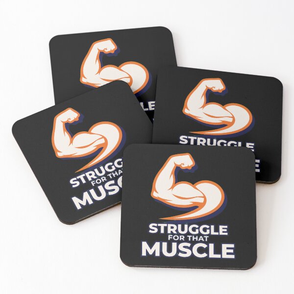 Item preview, Struggle for That Muscle – Bodybuilding Gym Workout Design, Muscle Building, Weightlifting & Strength Training, Fitness Motivation, Heavy Lifting, Hypertrophy, Progressive Overload, Gym Gift designed and sold by Typologystudios.