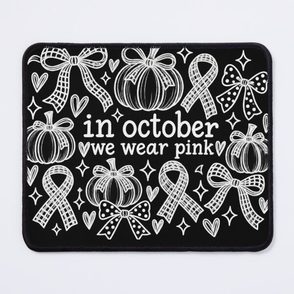 Item preview, In October We Wear Pink Cancer Awareness Pumpkin Bow designed and sold by VGAfanatic.