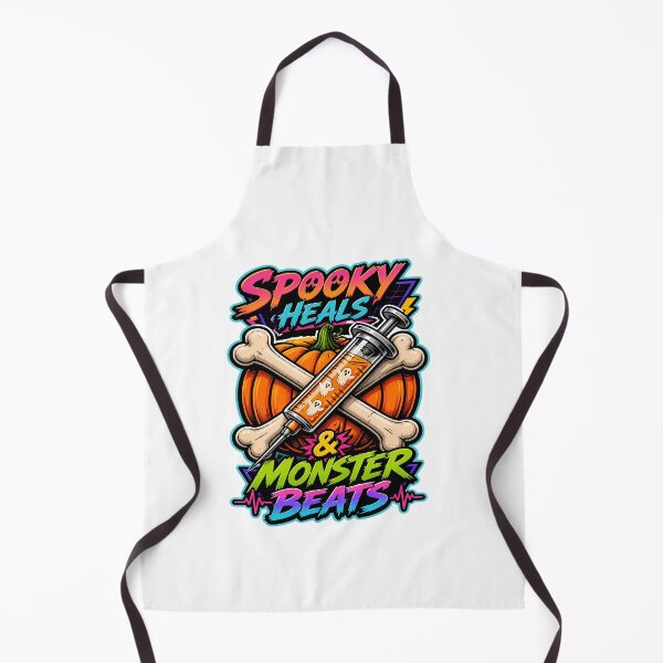 Item preview, Spooky Heals & Monster Beats – Nurse Medical Halloween designed and sold by Art-Arcade6.