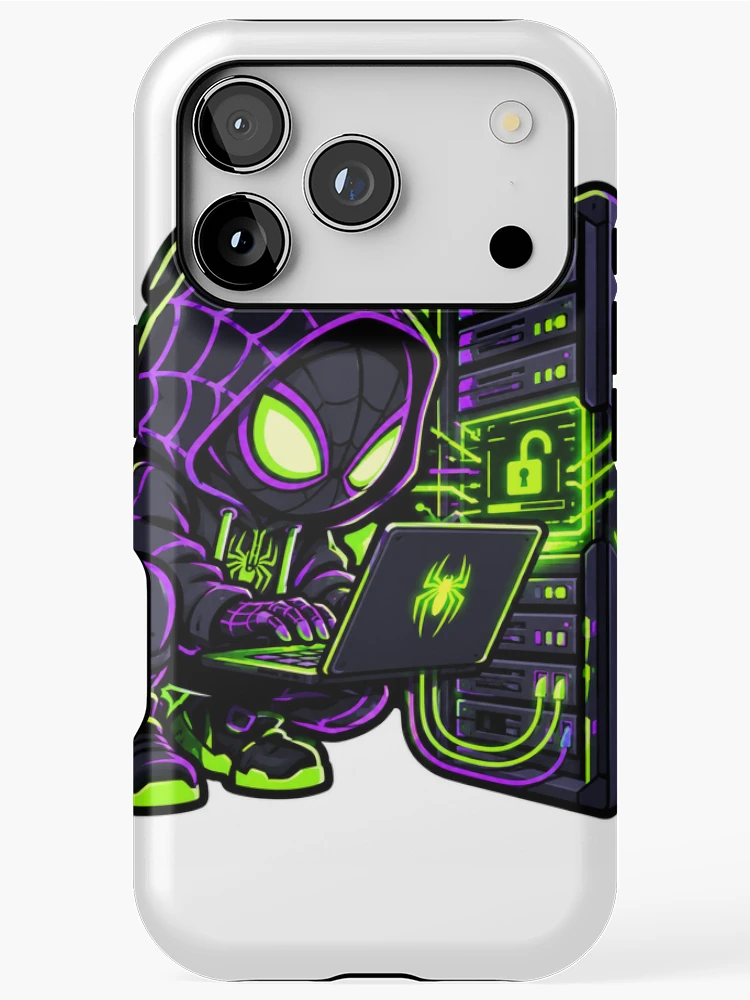 Thumbnail 1 of 4, iPhone Case, Spider Hacking designed and sold by Rikkimaru07.