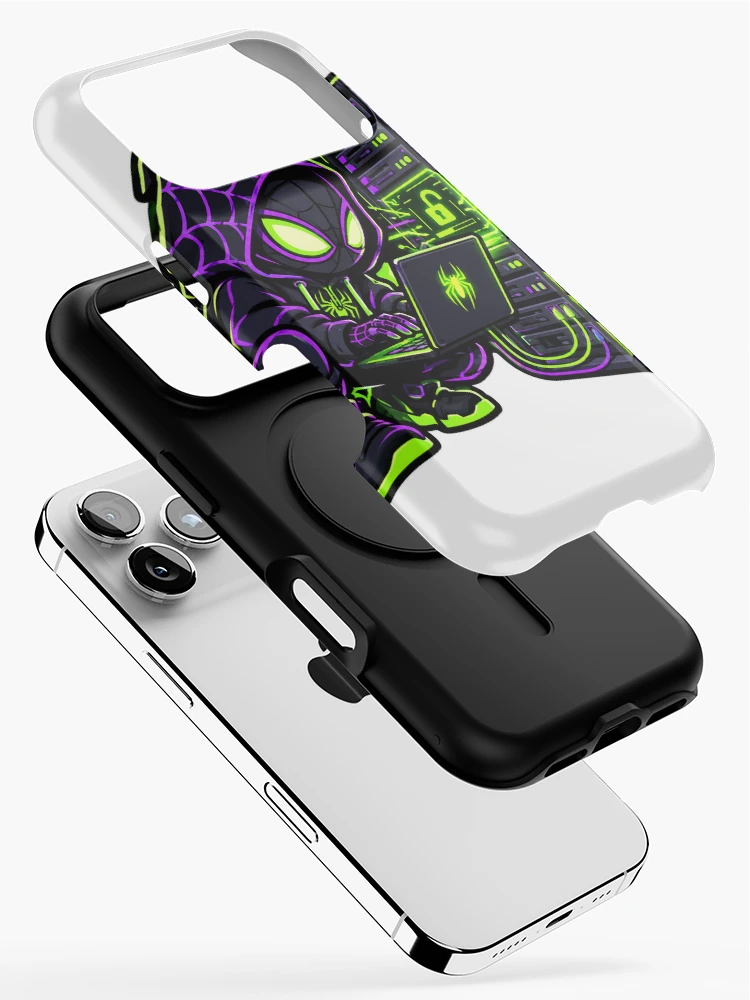 Thumbnail 2 of 4, iPhone Case, Spider Hacking designed and sold by Rikkimaru07.
