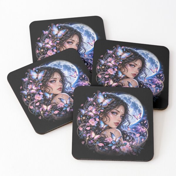 Item preview, Celestial Butterfly Enchantress – Moonlit Fantasy designed and sold by TroviTutto.
