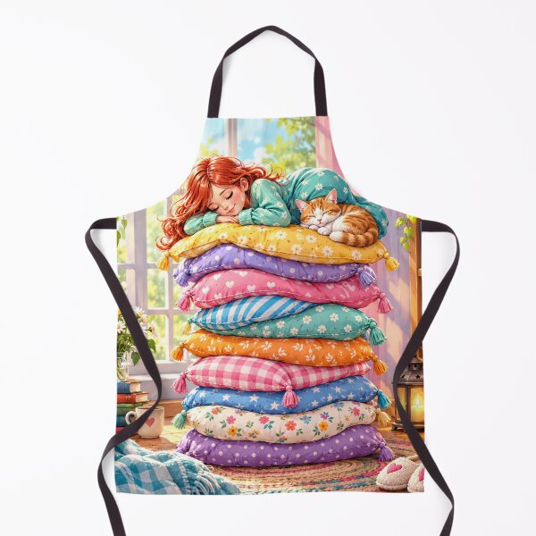 Aperçu de l'œuvre Fille et chat confortables créée et vendue par urbanshop7.