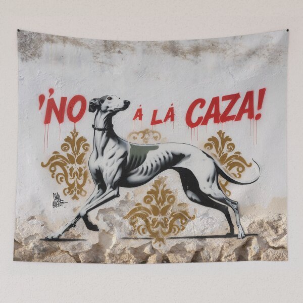 Item preview, GALOGO - Street Variations - No a la caza_04 designed and sold by GALOGO – Art for Sighthounds & Animal Welfare.