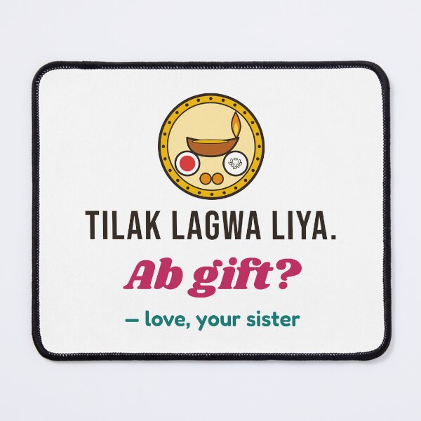Item preview, Bhai Dooj: Tilak Lagwa Liya. Ab Gift? Sister to Brother designed and sold by Diya & Dot.