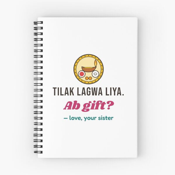 Item preview, Bhai Dooj: Tilak Lagwa Liya. Ab Gift? Sister to Brother designed and sold by Diya & Dot.