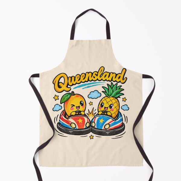 Item preview, Queensland Mango Pineapple Bumper Car Cartoon designed and sold by Yellowriversss.