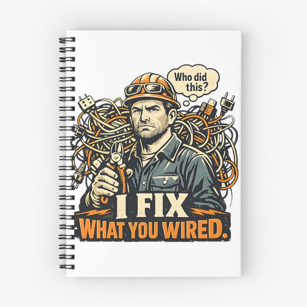 Item preview, I Fix What You Wired Funny Electrician Quote Design for Electrical Workers designed and sold by zalrainofficial.