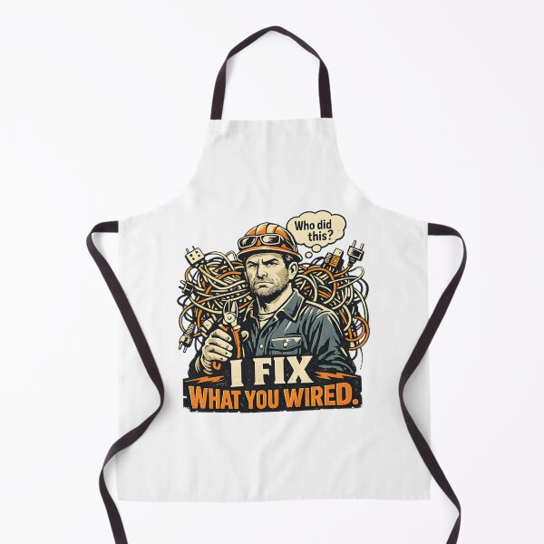 Item preview, I Fix What You Wired Funny Electrician Quote Design for Electrical Workers designed and sold by zalrainofficial.