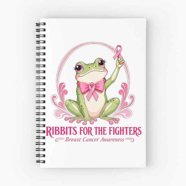 Item preview, Ribbits for the Fighters Cute Frog Breast Cancer Art designed and sold by SedaMythica.