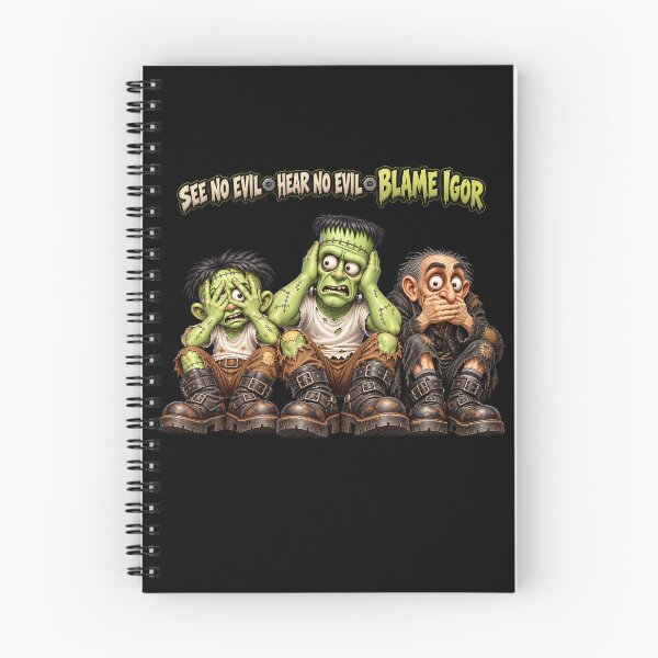 Item preview, See No Evil Hear No Evil Blame Igor – Funny Monster Crew designed and sold by Classic Chaos Creations.