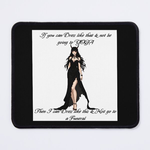 Item preview, Humorous Yoga and Funeral Dress Code Funny Quote Design designed and sold by Haleem Salama.
