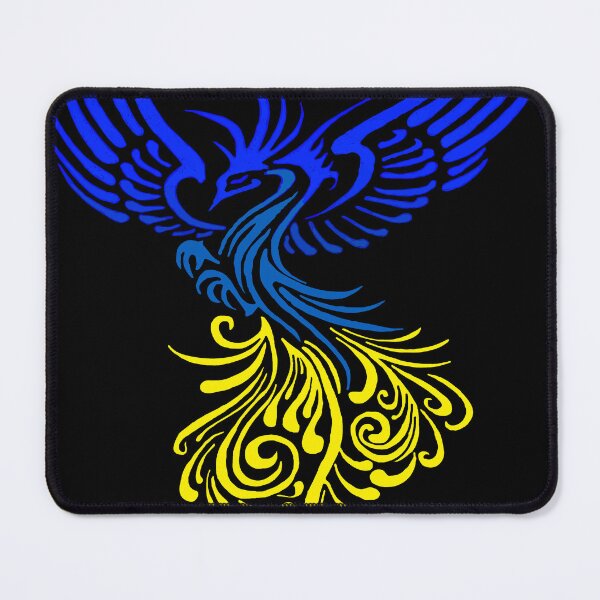 Item preview, Phenex Design Blue-Yellow Color-Blend Tattoo-Style designed and sold by taiche.