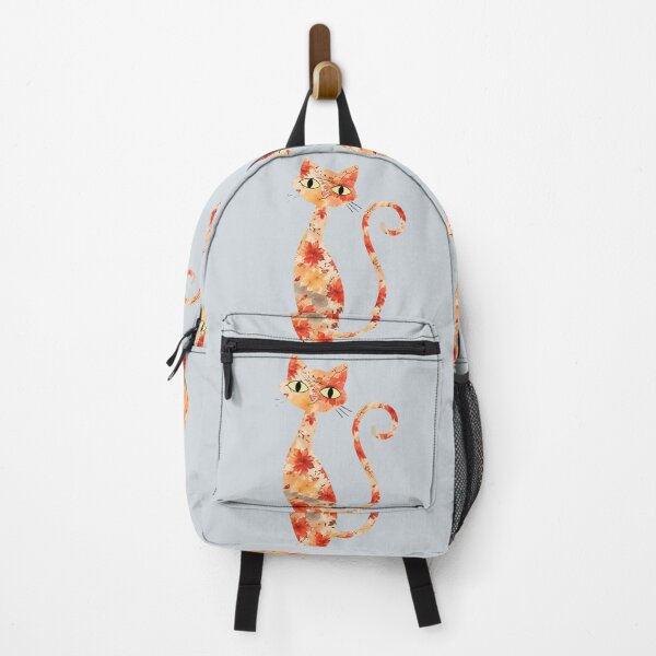 Item preview, Autumn leaves friendly cat designed and sold by 247DesignStudio.