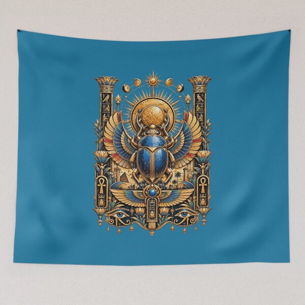 Item preview, Scarab | Ancient Egyptian Scarab Symbol Art | Egyptian Art Collection designed and sold by Zaru Art Studio.