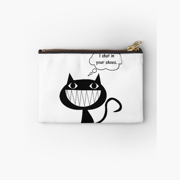 Item preview, Funny Killer Kitty Shoes Design - Humorous Cat Illustration designed and sold by edsontrycyber.