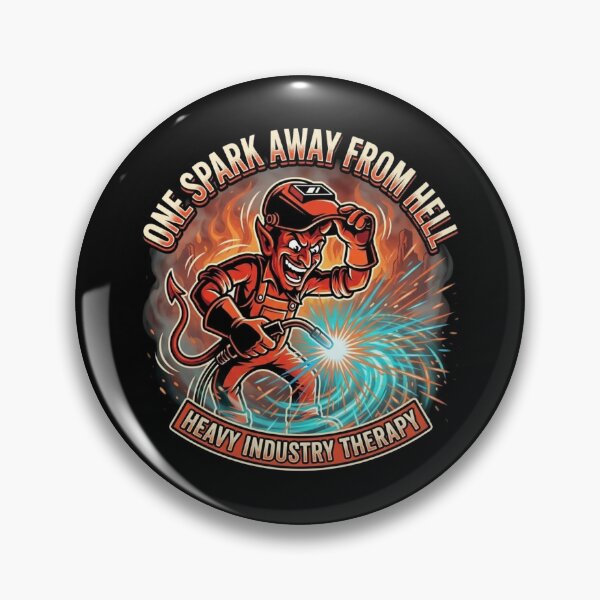 Artikelvorschau, One Spark Away From Hell Funny Welder Sparks T-Shirt entworfen und verkauft von DEADLINE DEMONS.