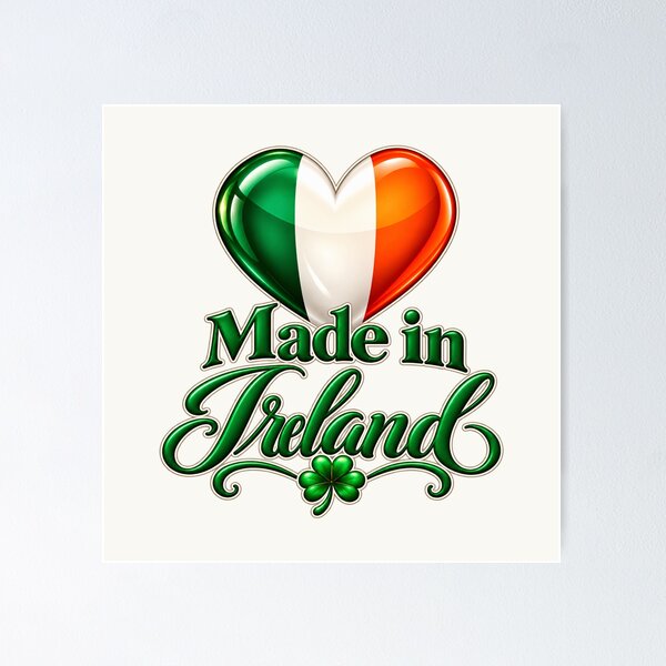 Item preview, Made in Ireland – Irish Heritage Heart & Shamrock designed and sold by HO•Designs.