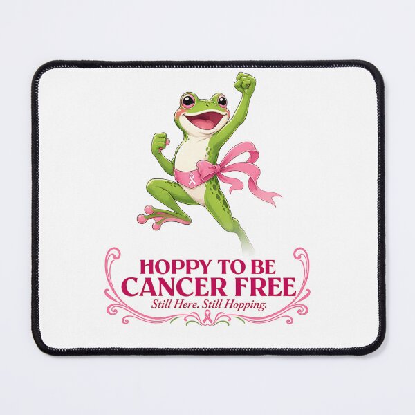 Item preview, Hoppy to be Cancer Free Cute Frog Survivor Art designed and sold by SedaMythica.