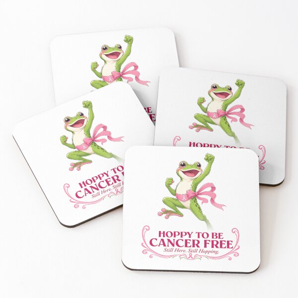 Item preview, Hoppy to be Cancer Free Cute Frog Survivor Art designed and sold by SedaMythica.