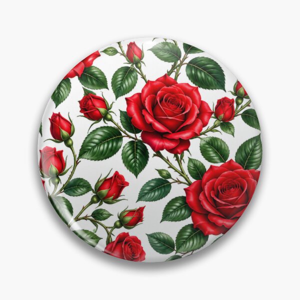 Item preview, Red rose floral pattern designed and sold by urbanshop7.