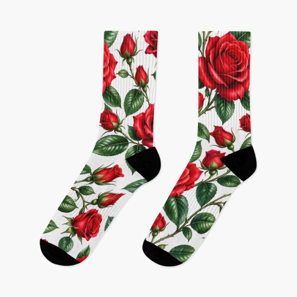 Item preview, Red rose floral pattern designed and sold by urbanshop7.