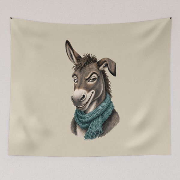 Item preview, Funny donkey with a crooked grin - Rebel donkey designed and sold by design-rebell.