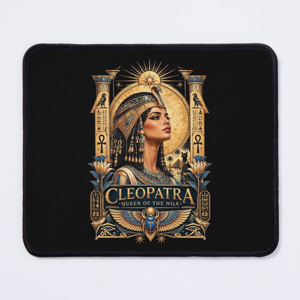Item preview, Cleopatra | Egyptian Queen Portrait Art | Egyptian Art Collection designed and sold by Zaru Art Studio.