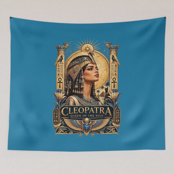 Item preview, Cleopatra | Egyptian Queen Portrait Art | Egyptian Art Collection designed and sold by Zaru Art Studio.