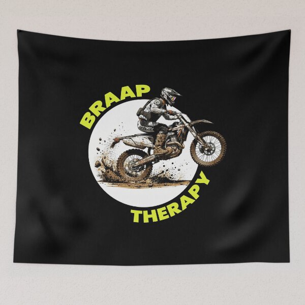 Item preview, Funny Dirt Bike Brap Therapy Motocross Shirt designed and sold by PepolArt.