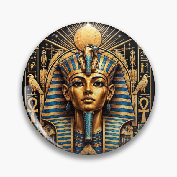 Item preview, Tutankhamun | Egyptian Pharaoh King Tut Art | Egyptian Art Collection designed and sold by Zaru Art Studio.