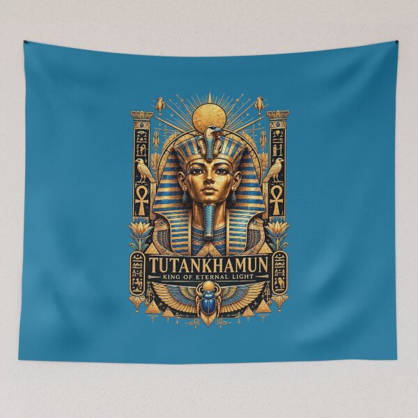 Item preview, Tutankhamun | Egyptian Pharaoh King Tut Art | Egyptian Art Collection designed and sold by Zaru Art Studio.