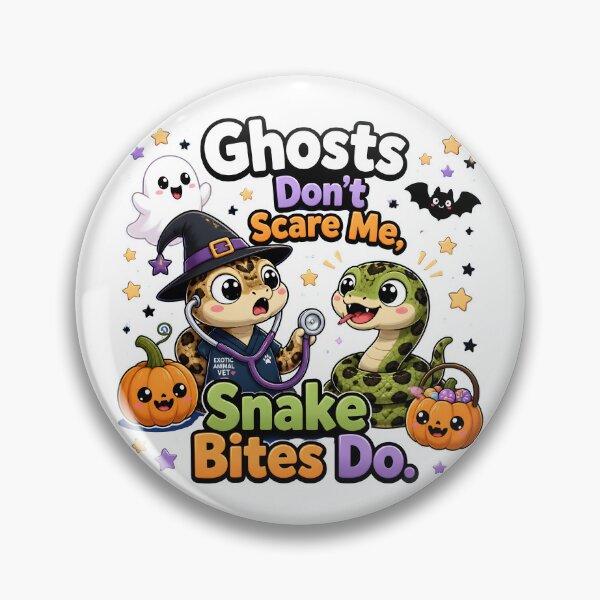 Item preview, Ghosts Don’t Scare Me, Snake Bites Do – Funny Exotic Vet Halloween designed and sold by Bettybee00.