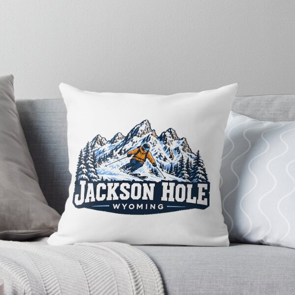 Item preview, Jackson Hole Skiing Adventure in Wyoming Mountain Landscape Design designed and sold by nirajsham.
