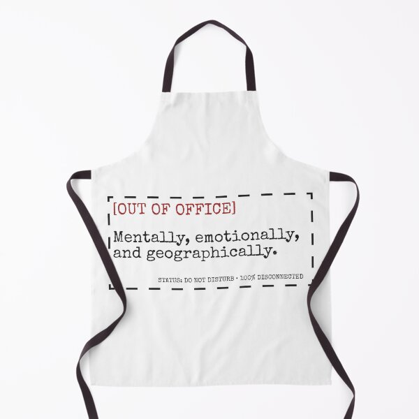 Item preview, Out Of Office Mentally Emotionally Sarcastic Work Humor Typography designed and sold by wildsilencee.