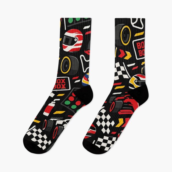 Artikelvorschau, Box Box Racing – Nahtloses Formel-Rennmuster – F1 entworfen und verkauft von therockstuff.