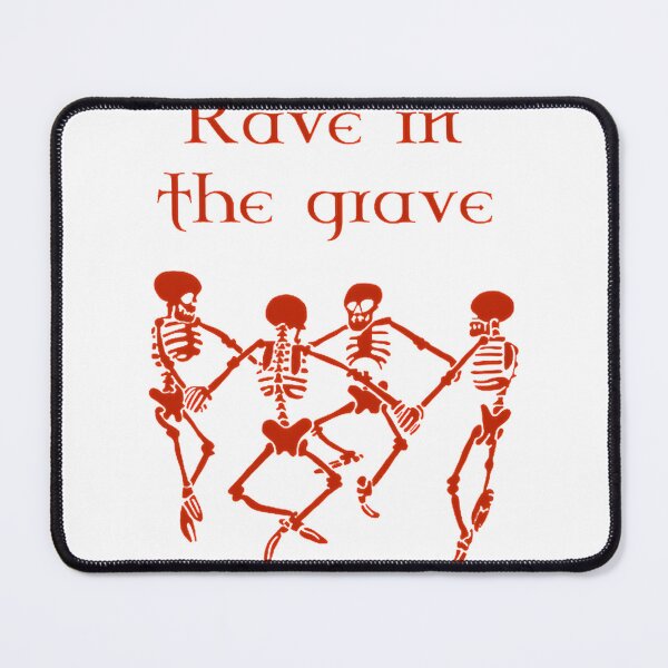 Item preview, Rave in the Grave Halloween Party Neon Skull Dance Design designed and sold by Tlantz95.