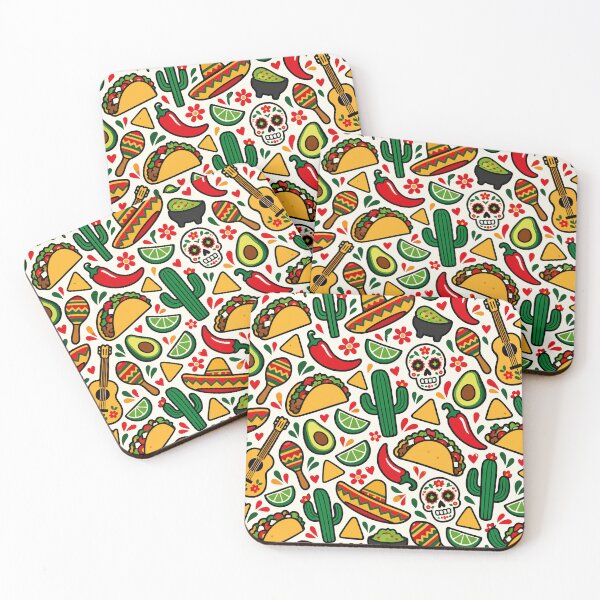 Item preview, Mexican Fiesta – Colorful Mexican Food & Culture Pattern designed and sold by therockstuff.