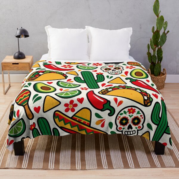 Item preview, Mexican Fiesta – Colorful Mexican Food & Culture Pattern designed and sold by therockstuff.