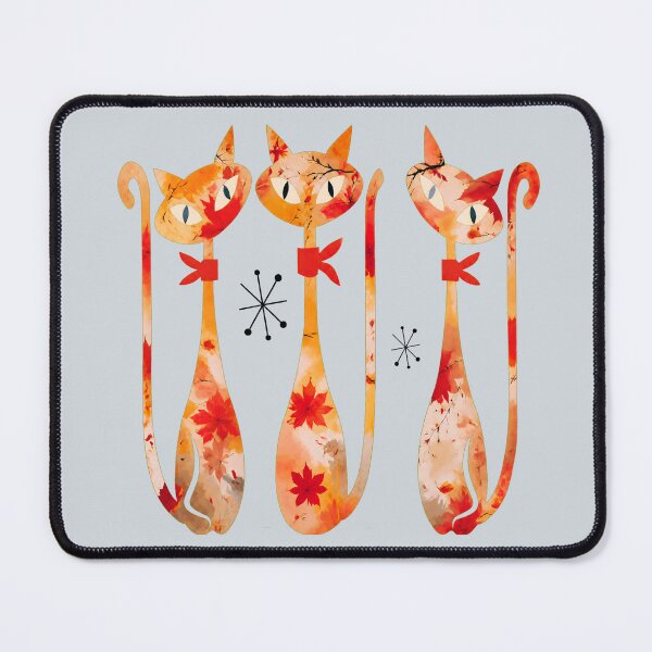 Item preview, Autumn leaves retro cool cats designed and sold by 247DesignStudio.