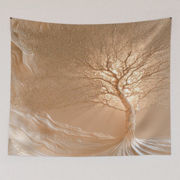 Item preview, Golden Tree of Life on Sand Dunes designed and sold by MargaretWiktor.