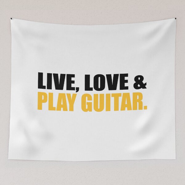 Item preview, Live love and play guitar designed and sold by Vectorqueen.